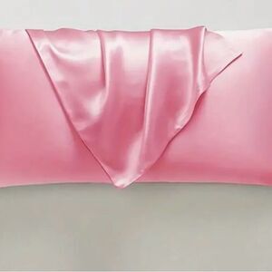 Pink Satin Pillowcase